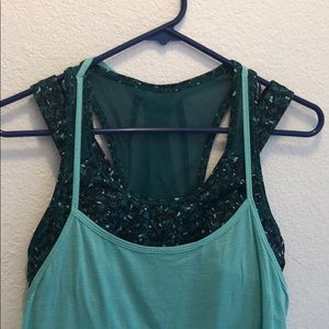Lululemon tank with connected sports bra